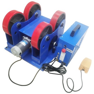 110V Timed Type Tank Turning Welding Rolls Linkage Roller,load 2200 LB PU Roller