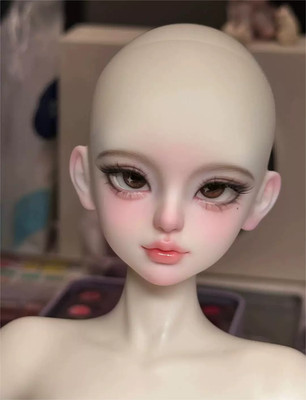1/4 BJD Doll Head Only Xiao Shu Nude Head Face Make UP or Without Makeup