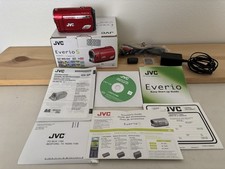 JVC Everio GZ-MS100RU Camcorder SD/SDHC Card Video Camera GZ-MS100 Red TESTED