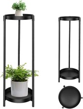 Metal Plant Stand Tiered Tall Flower Pot Holder Heavy Duty Rustproof Iron Rack