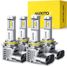 AUXITO 9005 9006 Combo 6500K White 180,000LM Mini Size Plug and Play,4PCS  1...
