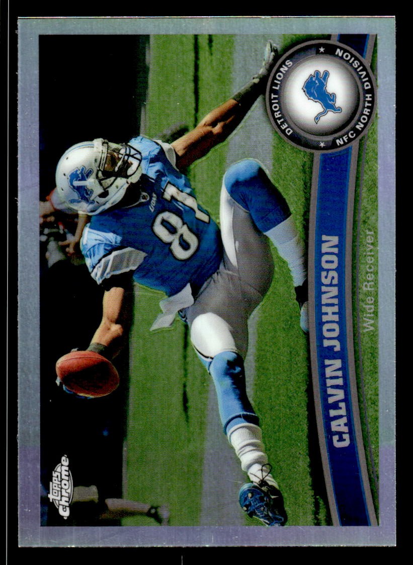 2011 TOPPS CHROME CALVIN JOHNSON 8 MINT REFRACTORS FOOTBALL DETROIT LIONS