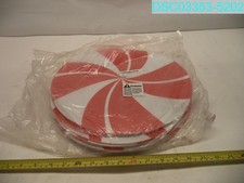 QTY 16: Christmas Peppermint Yard Sign With Stakes X002CUBICL