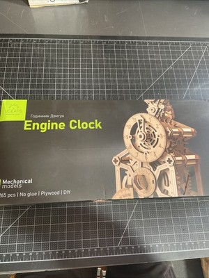 UGEARS Engine Clock 3D Wooden Puzzles for Adults   Wooden Model Kits for Adul...