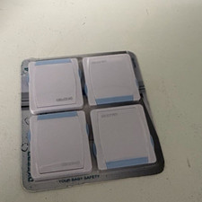 Sliding Glass Door Child Lock 4 Pack Baby Safety Slide Window Locks Blue - New