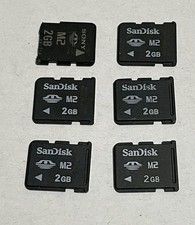 2 GB SanDisk Memory Stick Micro (M2) Cards – 6 PCS Used