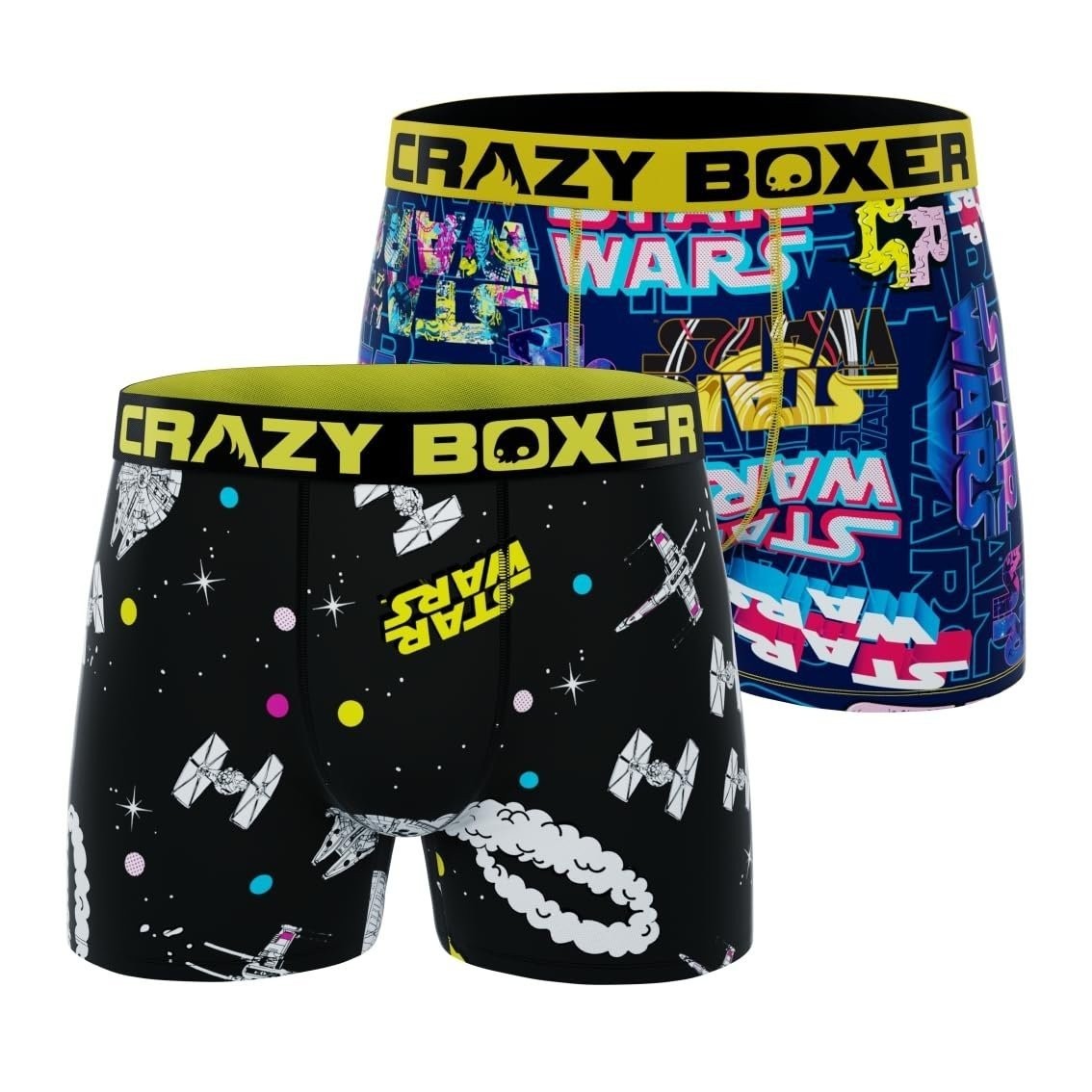 Crazyboxer Hombre Ropa Star Wars Logo Libertad de Movimiento Calzoncillos Boxers