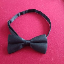BOW TIE SOLID BLACK Color Mens Bow Tie for Tuxedo or Suit