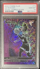 Ja Morant 2020-21 Panini Flux Titan FOTL Purple Scope Prizm #/38 ~ PSA 10 GEM MT