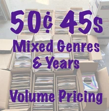 50¢ 45s - Mixed Genres & Years G - EX  - Buy 4 Minimum for Discount - PV001-999