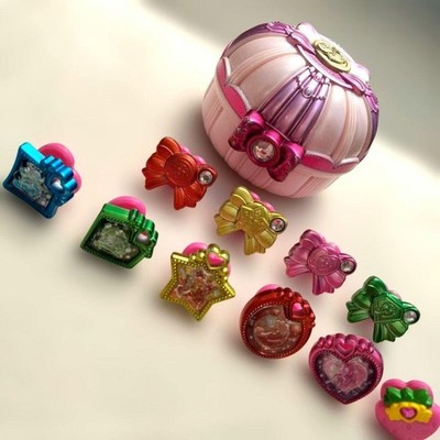 Glitter force Smile Precure Girls Set Pact Compact Charm Decor Pretty Cure