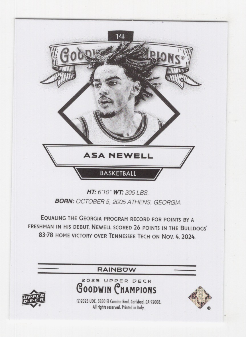 UPPERDECK トレーディングカード　53/100 楽天市場】2022 Upper Deck Goodwin Champions Trading Cards