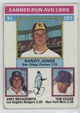 1976 Topps League Leaders Randy Jones Tom Seaver Andy Messersmith #201 HOF 9cx