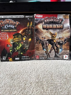 Ratchet Deadlocked Prima Strategy Guide PS2 DVD Included Clank + Up Your Arsenal