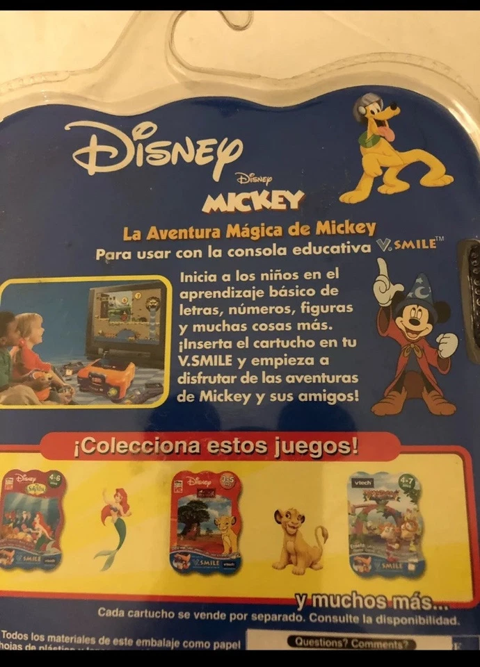 NEW Spanish V-TECH V.SMILE V-MOTION MICKEY MOUSE  ACTIVE LEARNING GAME AGE 5-7 - Image 3 of 4