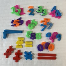 Math Magnetic Numbers Kids Colorful Learning Refrigerator Magnets 49 Pc