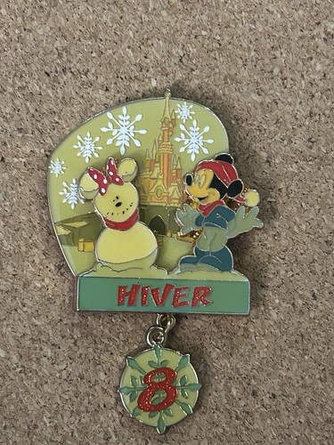 2008 DLP (LE) 900 Hiver (winter) 2008 Mickey Disneyland Paris Seasons pin RARE
