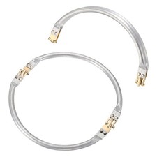 2 Pcs Metal Purse Frame, 20cm/7.8" Arch Purse Frame, Light Gold