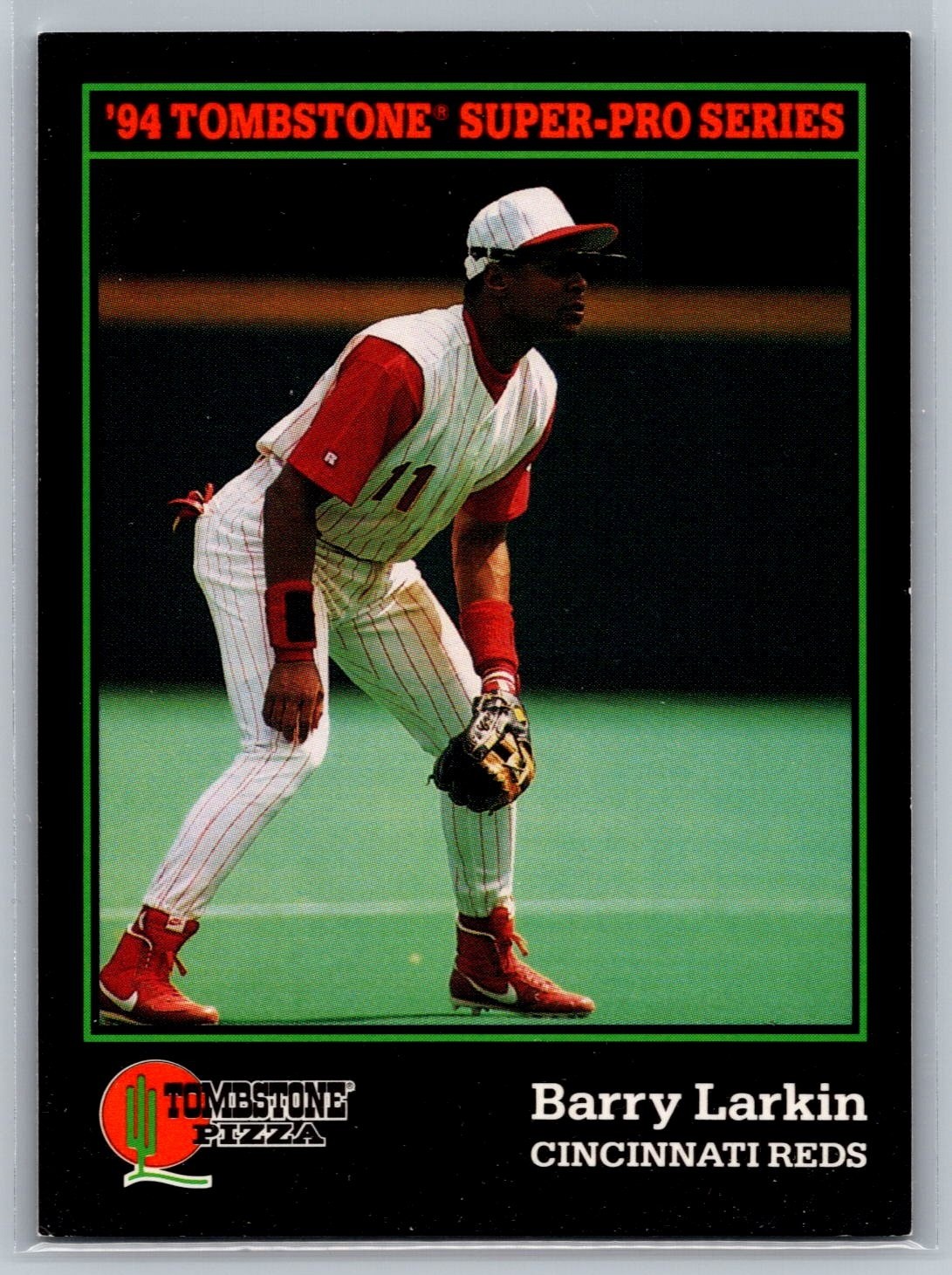 Barry Larkin 1994 Score Tombstone Pizza Super-Pro Series #13 Cincinnati Reds HOF