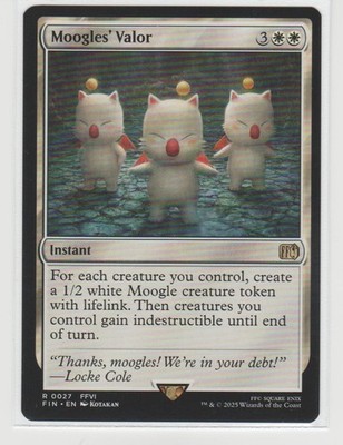 Moogles' Valor 27 Rare FINAL FANTASY Magic: The Gathering Near Mint