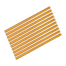 10Pcs 8 Inch Glass Tubes INDUSTRY Borosilicate Glass Blowing Tubes Amber
