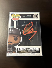 Signed Lewis Hamilton Funko Pop Photo Proof COA Ferrari Mercedes Formula One F1 