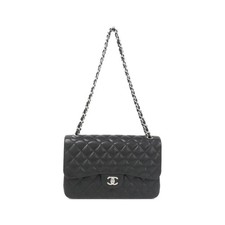 Chanel Caviar Skin Shoulder Bag Women Black One Size 664353