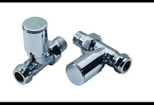  Radiator valves Towel Rail Valves Chrome straight 