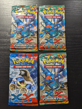 New & Sealed 4 Pokemon XY 10 Card Packs (3 Furious Fists, 1 Mega Blastoise)