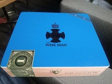Wooden Empty Cigar The Wiseman Double Corona Foundation 9.25x8x2.25