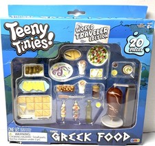 Teeny Tinies Greek Food Playset 20 Piece World Traveler Dollhouse Miniatures NEW