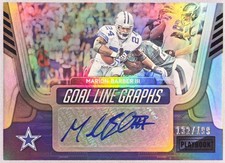 2022 Panini Playbook - Goal Line Graphs Marion Barber III #GLG-MB /199 (AU)