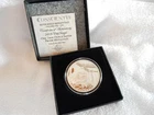2019 THE SAGE SILVER SHIELD MINIMINTAGE TROY 1OZ, PROOF MEDALLION