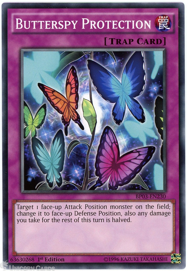 BP03-EN230 Butterspy Protection : Common 1st Edition Mint YuGiOh Card