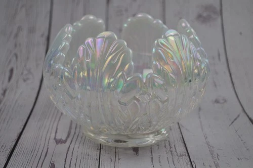 Fenton Fenton Iridescent Empress Lotus Glass Bowl