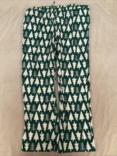Hanna Andersson Xxl Flannel Pajama Pants Green Trees Christmas