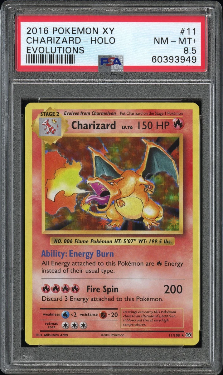 Charizard Pokémon TCG Evolutions Holo Rare Individual Collectible