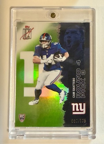 2025 Topps Signature Class - Rookies Cam Skattebo #119 Lime Green 057/175 (RC)