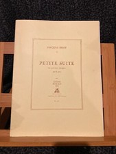 Jacques Ibert Petite suite pour piano partition éditions musicales HUG