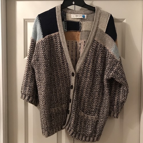 Sparrow Risa Marled Cardigan Sweater 3/4 Sleeves Anthropologie Women's Small - 第 1/8 張圖片