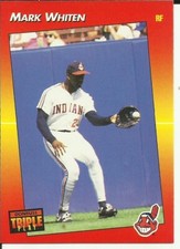 1992 Donruss Triple Play Baseball Card #95 Mark Whiten BRAVES (WM95-1)