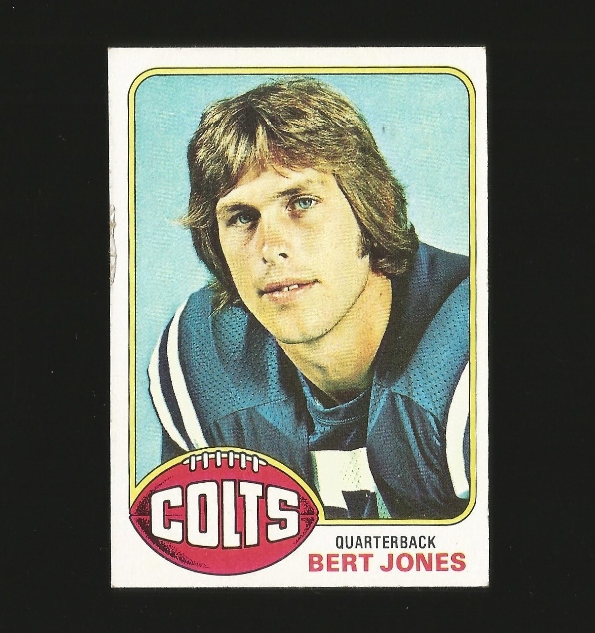 1976 Topps Football Card Number 525 Bert Jones Baltimore Colts #525