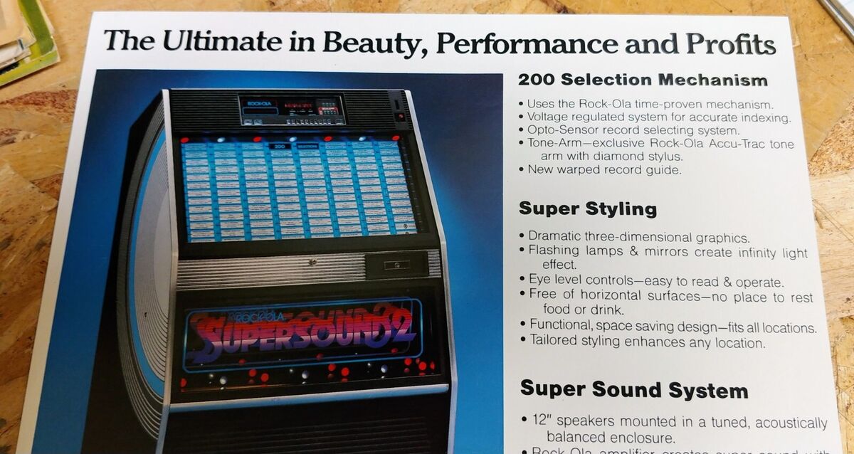 送料無料特集 | 激安の新品・型落ち・アウトレット Rock-ola 490-2 45RPM Jukebox Vintage AD FLYER Sales Brochure 洋楽