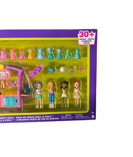 Polly Pocket Grill & Chill Party Pack Mattel 30+ Pieces 2021 New Release Sealed - Picture 4 of 4