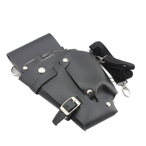 Barbers Leather Rivet Clips Hairdressing Holster Salon Scissors Bag Holder Pouch - Picture 5 of 7