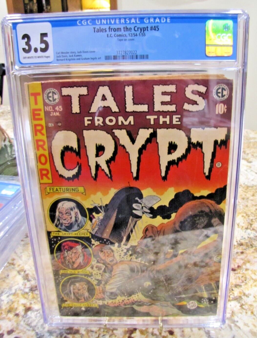 Tales From The Crypt #45 CGC 3.5 EC Comics Golden Age PRE CODE HORROR 1955
