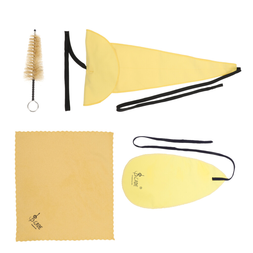 Saxophone Cleaning Supplies Cloth Mini Mouthpiece Storage Case Scrubber