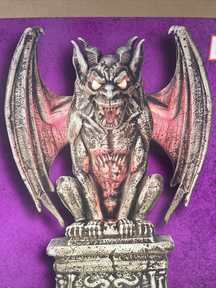 Home Accents 5 Ft Grave & Bones LED Gargoyle NIB From Home Depot 2024
