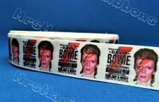 Ziggy Stardust David Bowie glam rock satin cake/craft/hair ribbon @MrsMario's