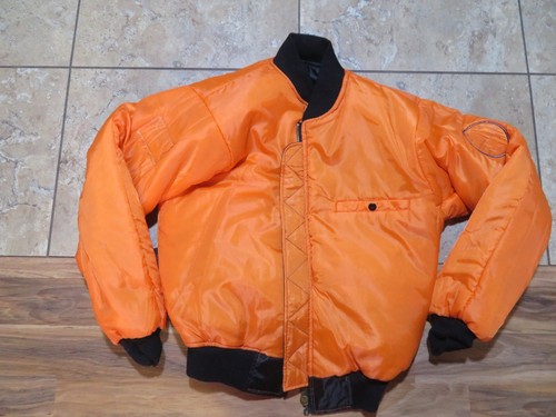 BRAVO Brand Reversible MA-1 Flyers-Style Jacket Black Zip Sz S Vietnam Patches - Picture 2 of 9